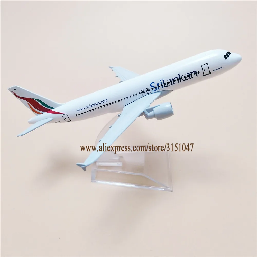 16cm Srilanka Luft Srilankan airlines Airbus 320 A320 Airlines Fly Model Legeret Metal Diecast Model Fly Fly Airways Gave