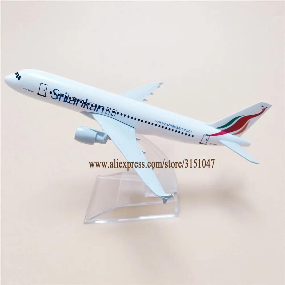 16cm Srilanka Luft Srilankan airlines Airbus 320 A320 Airlines Fly Model Legeret Metal Diecast Model Fly Fly Airways Gave