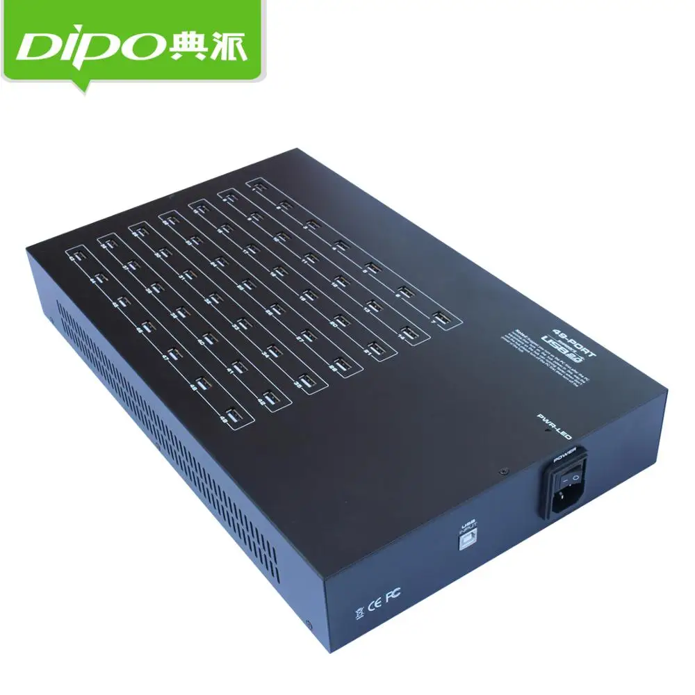 DIPO 49 ports usb hub Mobil cloud-punkt, gruppesex kontrol system usb-hub 49 porte til bitcoin 5v 40a power adapter inde