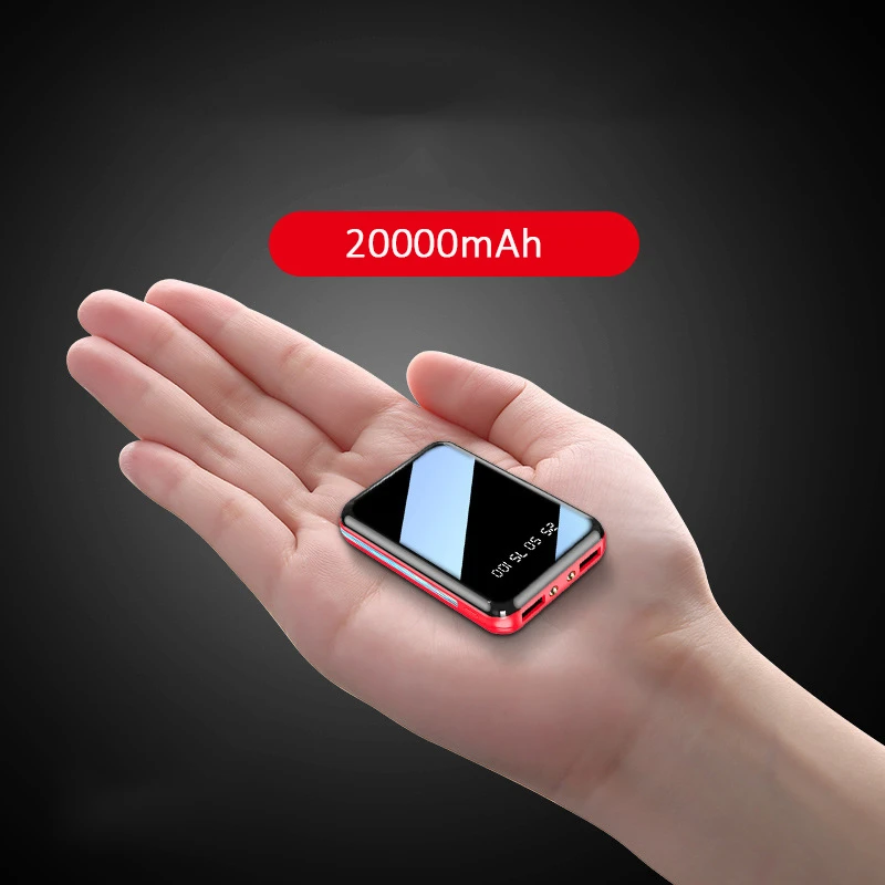 Power Bank 20000mAh Dual USB-Bærbare Charger Ekstern Batteri Mini Powerbank Til iPhone 11 Xs X Samsung S8 S20 Xiaomi Poverbank