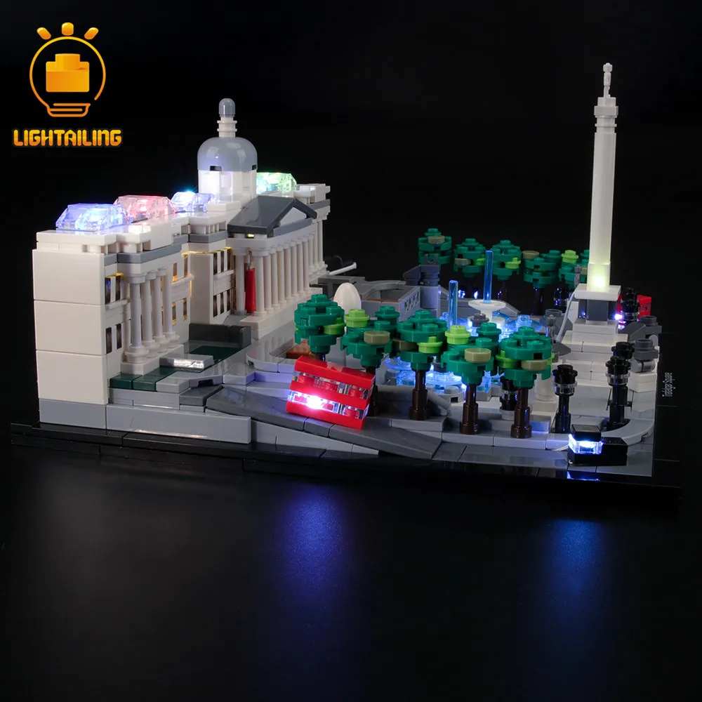 LIGHTAILING LED Lys Kit For Arkitektur Trafalgar Square byggesten Kompatibel Med 21045 (IKKE Omfatter Model)
