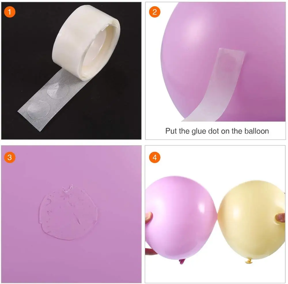 Ballon Guirlande-Arch Kit Metal Chrome Konfetti Splint DIY Hvid Sort Balloner ForBirthday Baby Shower, Bryllup Fest Dekoration