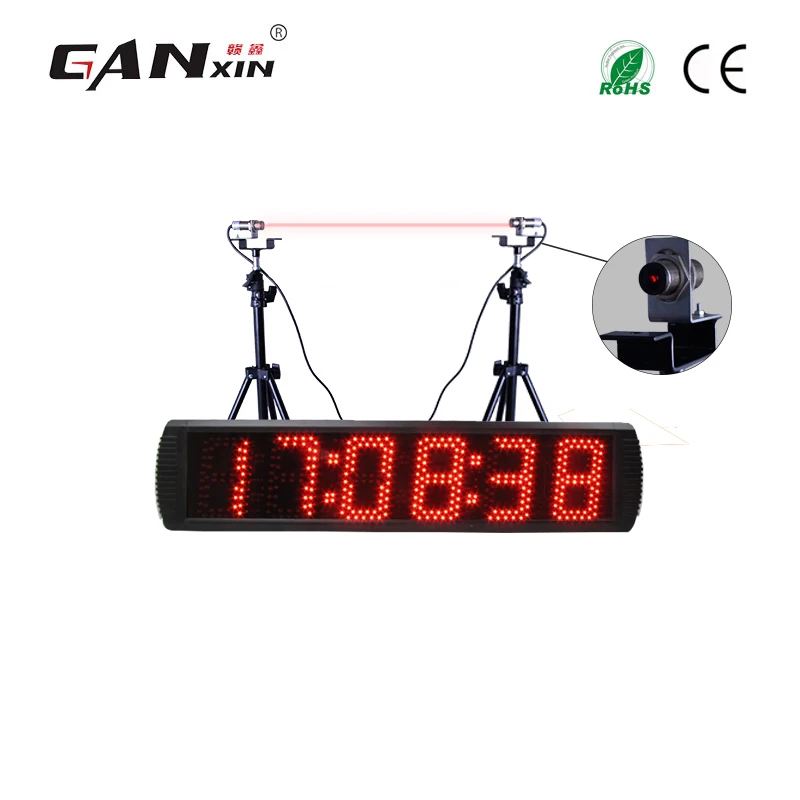 Ganxin Gratis fragt på 6 cifre laser Led racing timer, spor lap timer
