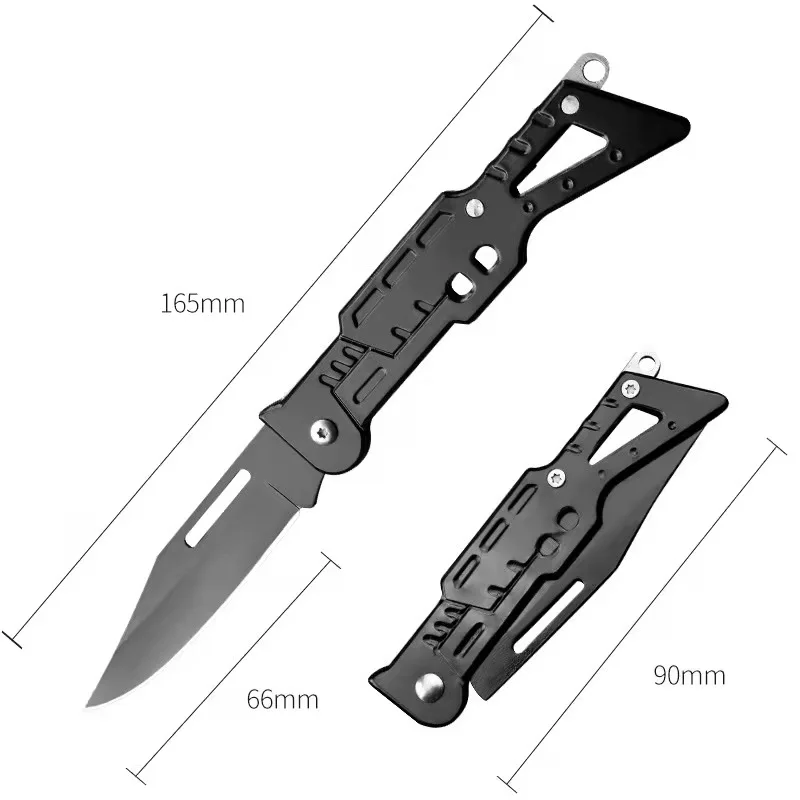 Cool selvforsvar Kniv nøgleringe til Kvinder Multi-funktion Folde kniv Nøglering Charms