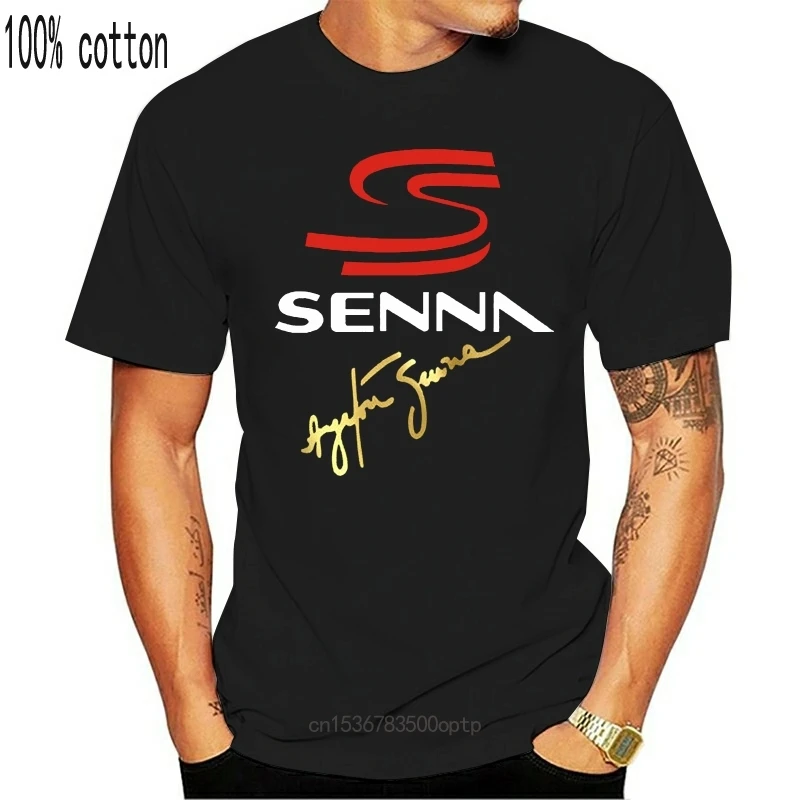 Ayrton Senna T-SHIRT Skjorte Bomuld Højde Kvalitet Man T-Shirt Mænd, Tops Tees 2018 Sommer Mode Nye midaldrende Plus Størrelse