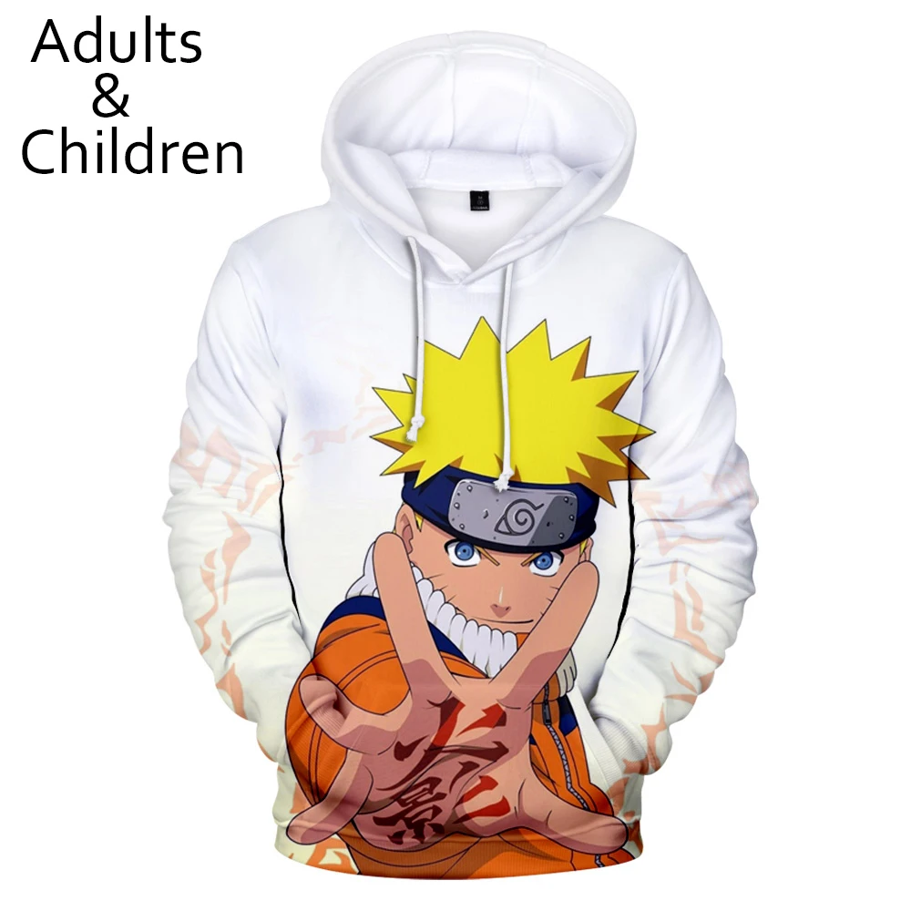 Casual nye 3D Naruto mode animationsfilm mænd og kvinder hættetrøjer børn efteråret og vinteren rød pullover børn sweatshirts