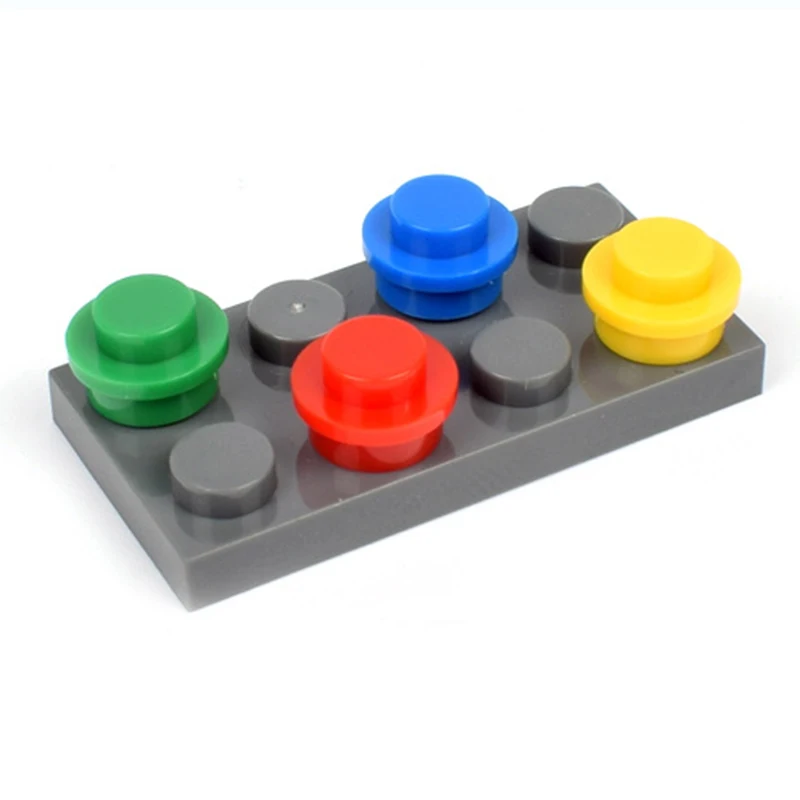 100Pcs Runde Plade 1X1 Mursten DIY Oplyse byggesten Mursten Legetøj Til Børn Kompatibel Med Legoed 6141 Samler Partikler