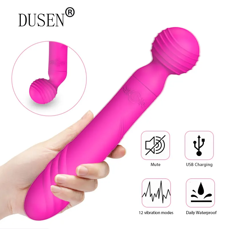 Silikone AV Stick vibrator sex legetøj til kvinder, Dobbelt vibrationer magic wand kvindelige G-Spot massager Dildo vibratorer til kvinder