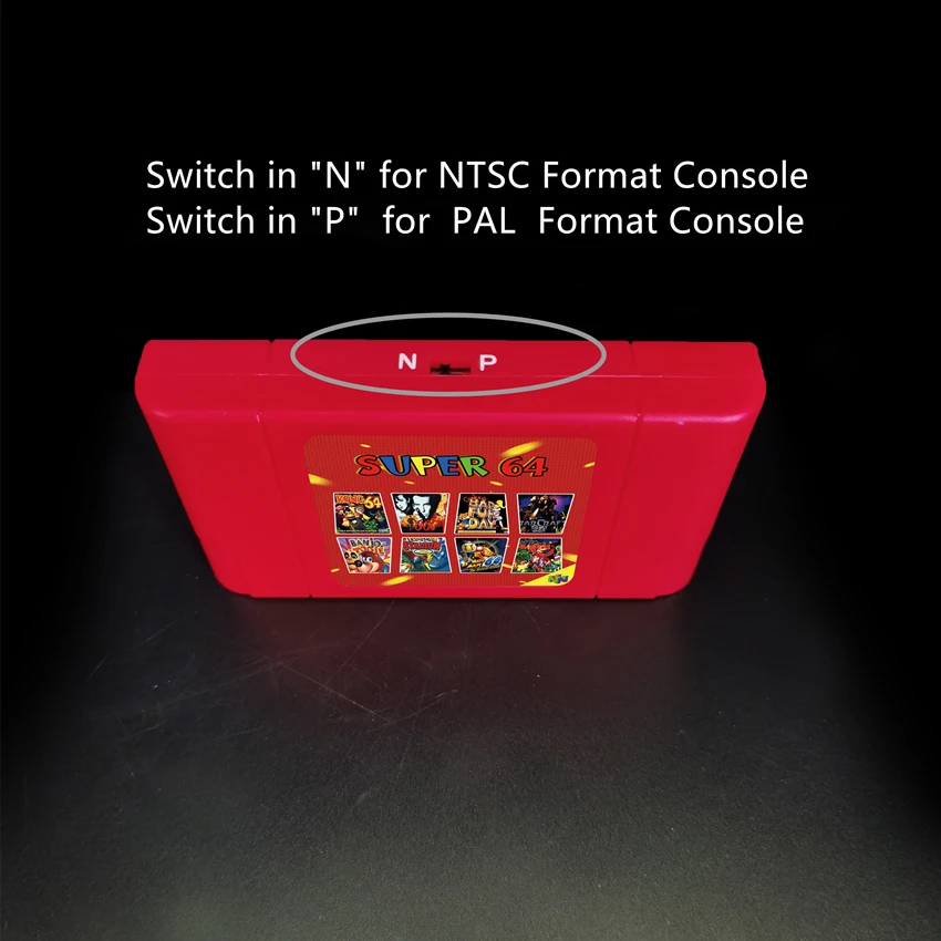 KY-Teknologi Nye Super 64 Retro Spil Kort 340 i 1 Spil Patron til N64 spillekonsol