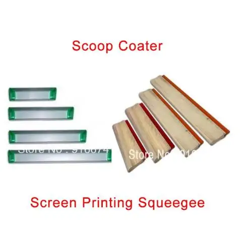 Billige 1pc Silketryk Skraberen Blæk Skraber serigrafi Aluminium Emulsion Scoop Coater Værktøjer