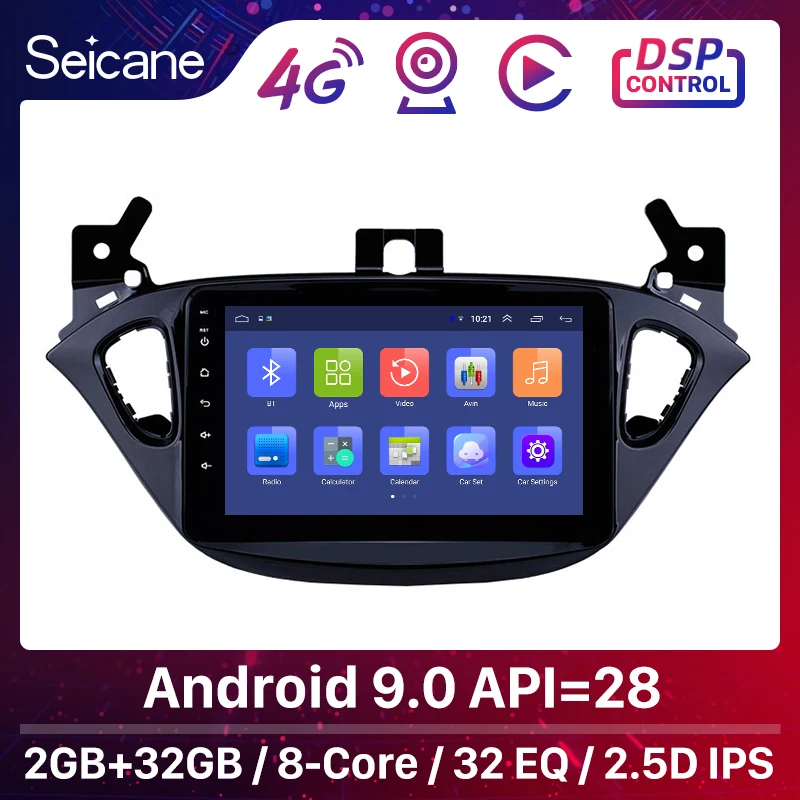 Seicane Android 10.0 8 tommer, GPS-Navigation, Radio For Opel Corsa -2019/Opel Adam 2013-2016 hovedenheden Car Multimedia-Afspiller