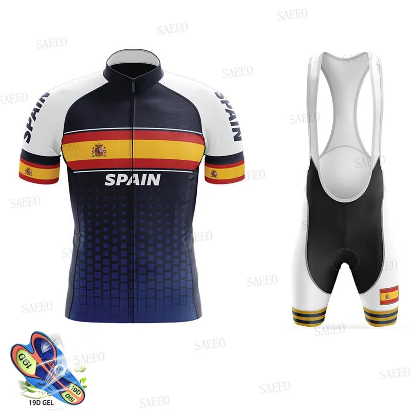 Ropa Ciclismo 2020 Sommeren Spanien Team Åndbar Quick-Dry Cykling Jersey Sat Cykel Tøj Maillot Cykling Ciclismo hombre