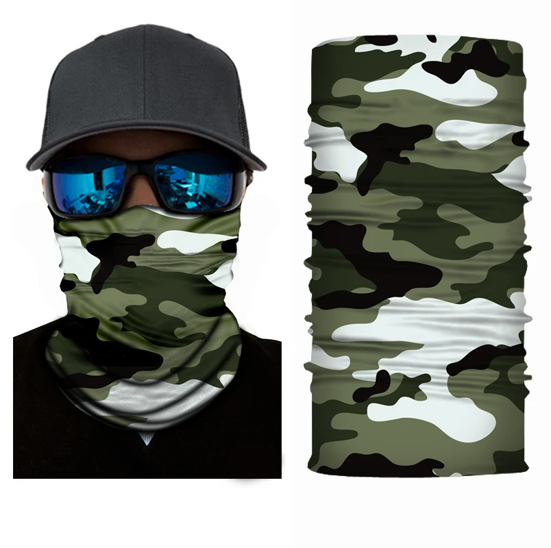 Hær Militære Vandring Tørklæder Polyester Vindtæt halsvarmer Anti UV-Taktiske Camouflage ansigtsskærm Bandana tørklæde Vandring