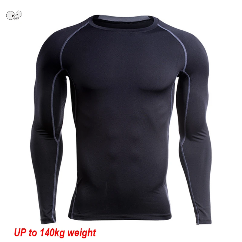 Plus Størrelse Overvægtige Mænd langærmet Trænings-og Komprimering Shirts Elasticitet Sportslige T-shirt Fitnesscentre, der Kører Sportstøj Toppe 5XL 6XL