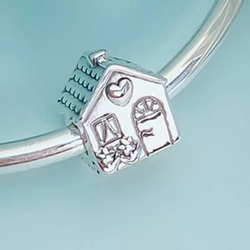 925 Sterling Sølv Perle Nye Mode Sweet Home Perler Passer Til Pandora Kvinder, Armbånd & Halskæde Diy Smykker