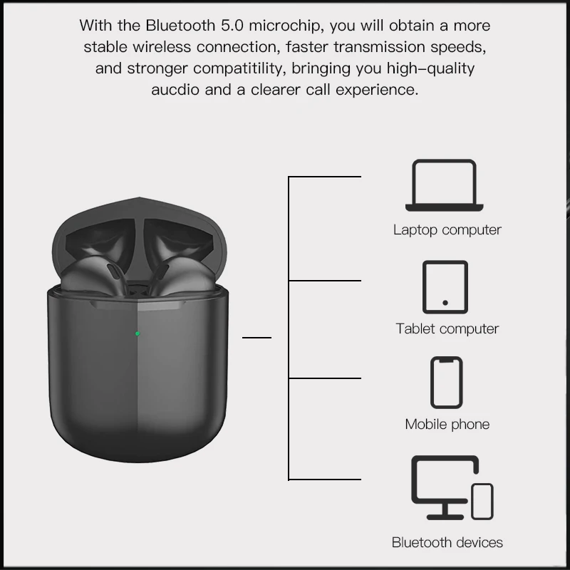 Hovedtelefoner Trådløse Bluetooth-TWS Opladning Max Hovedtelefon 9D Stereo Sport Vandtætte Øretelefoner Headsets Med Mikrofon LED Displ