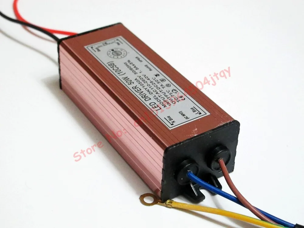 Høj kvalitet LED Driver DC28-36V 50W 1500mA led strømforsyning projektør driver (10 Serie 5 Parallelle) Vandtæt IP65