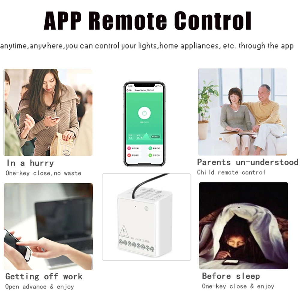 Aqara Mini-To-vejs Kontrol Modul Smart Switch Wireless Relæ Controller 2 kanaler Arbejde For xiaomi Mijia APP-Home kit