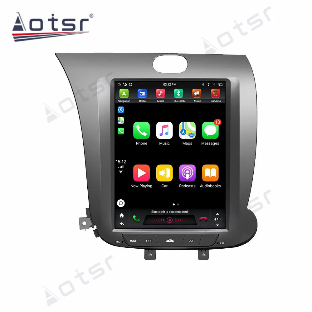 For KIA CERATO/K3 FORTE 2013-2016 Android 9.0 PX6 bil DVD-afspiller GPS mms-Auto Radio bil navigator stereo receiver Tape