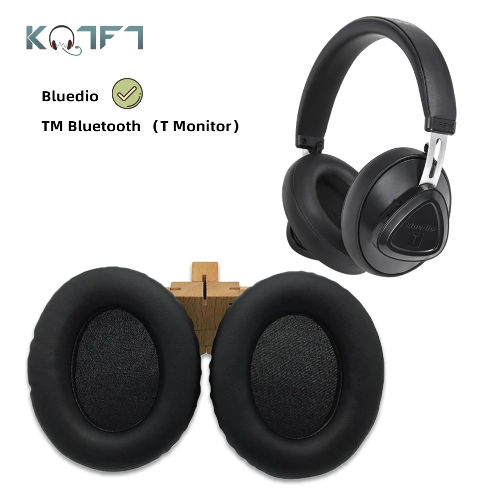 KQTFT Udskiftning Ørepuder Hovedbøjle for Bluedio TM Bluetooth-T-M T Overvåge Headset Universal Kofanger Earmuff Dække Pude Kopper