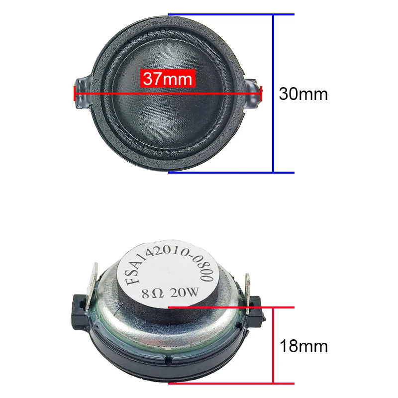 GHXAMP 1,2 Tommer 30 mm Neodymium-Diskant-Højttaler Dome Silke Film Diskant-Højttaler, 8OHM 20W For Hifi Mms Bookshel Lyd-2PC