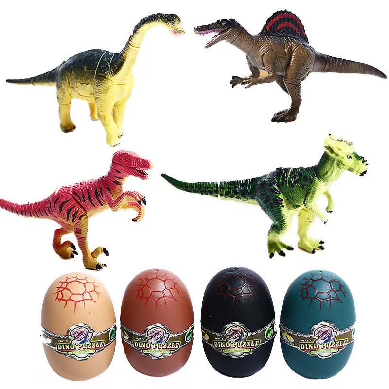 DIY 3D Puslespil Installation af Dinosaur Æg Forsamling Toy Dyr Model Jurassic Periode, Tyrannosaurus Rex Fødselsdag Gave til Børn