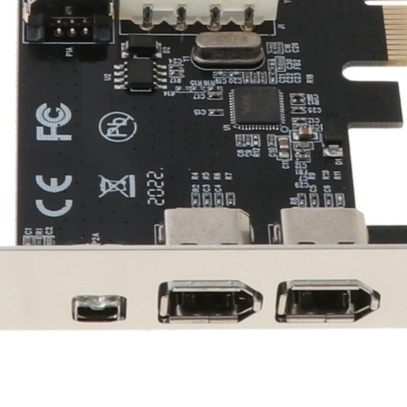 PCI-e 1X IEEE 1394A-4-Port(3+1) Firewire-Kort Adapter 6-4 Pin-Kabel Til Stationær PC