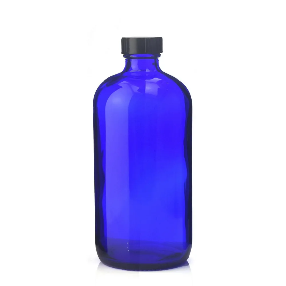 2 X 16 Oz Store 500ml Kobolt Blå Glas Spray Flaske m/ Sort Udløse Sprøjte for Parfume, Æteriske Olier, Aromaterapi Sæbe