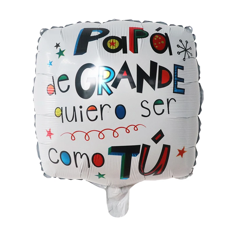 10stk 18inch spanske Folie Helium Balloner, Mor, Fars Dag, jeg Elsker Dig Papa Luft Globos Dekoration Mama Ballon Gaver Balaos