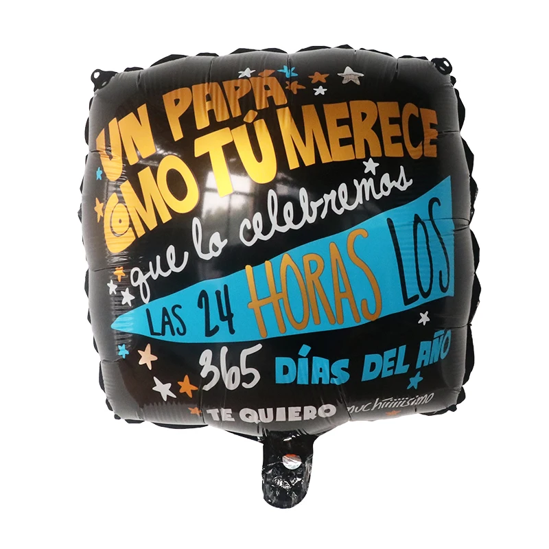 10stk 18inch spanske Folie Helium Balloner, Mor, Fars Dag, jeg Elsker Dig Papa Luft Globos Dekoration Mama Ballon Gaver Balaos