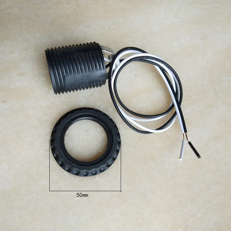 E27 fuld gevind fatning base Adapter Base Socket fatning Med Ledning og M10 beslag belysning tilbehør