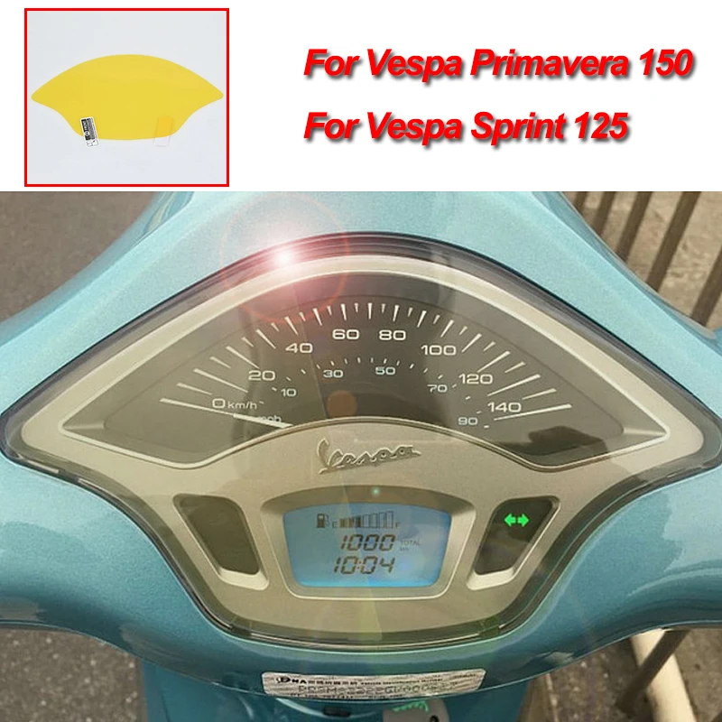 Moto Cluster Ridse Beskyttelse Film Instrument Dashboard Dækker Vagt TPU Blu-ray til Vespa Primavera 150 Vespa Sprint 125