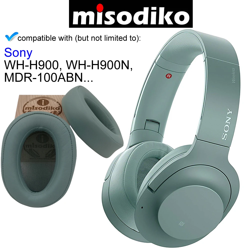 Misodiko Udskiftning ørepuder Puder Kit - til SONY h.øret på MDR-100ABN WH-H900N WH-H900, Hovedtelefoner Reservedele Ørepuder Dække