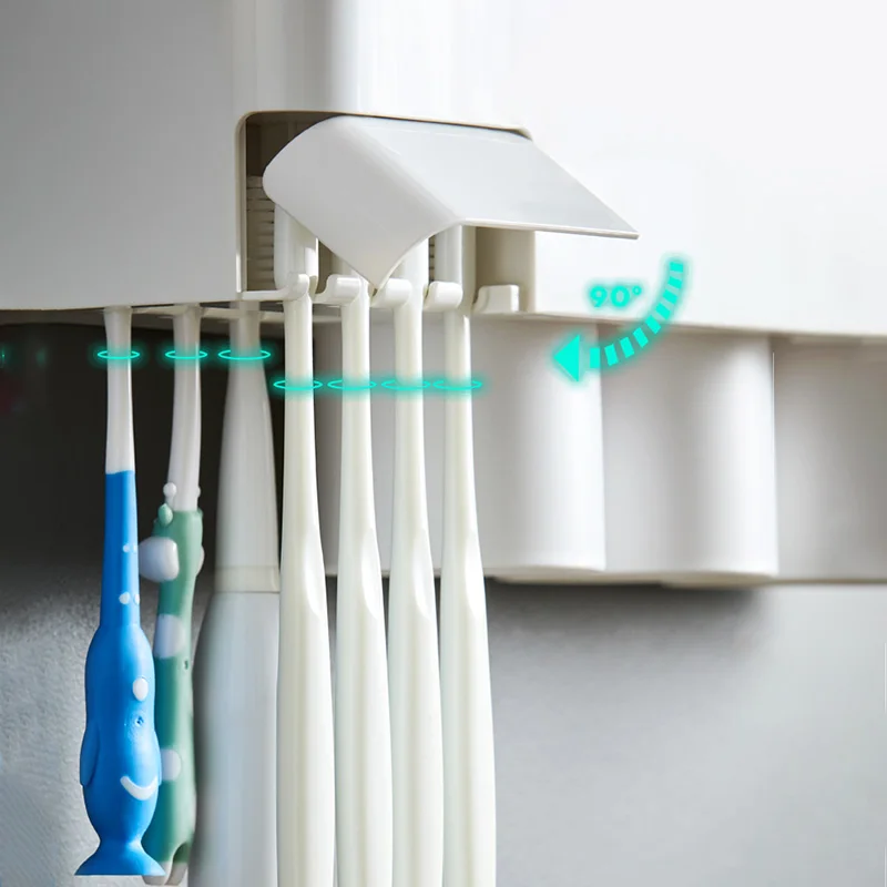 GUNOT Magnetiske Adsorption tandbørsteholder Automatisk Tandpasta Squeezer Dispenser vægbeslag Storage Rack Badeværelse Tilbehør