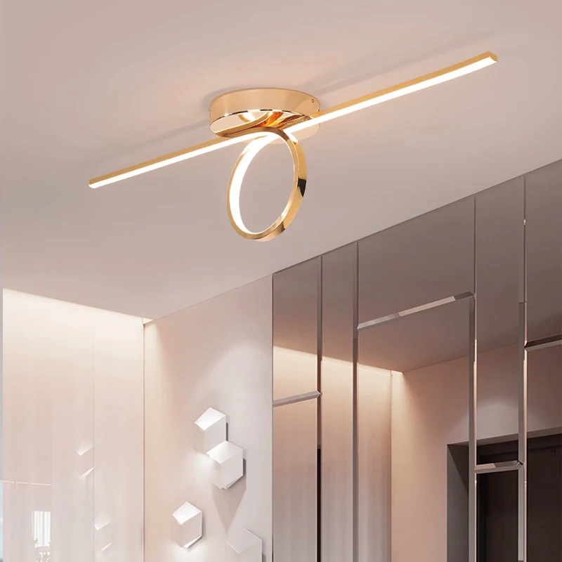 Guld:/Forkromet Stilfulde, Moderne led-loftsbelysning Til Foyeren Korridor, Soveværelse, Spisestue Loft Lampe AC110-220V Inventar