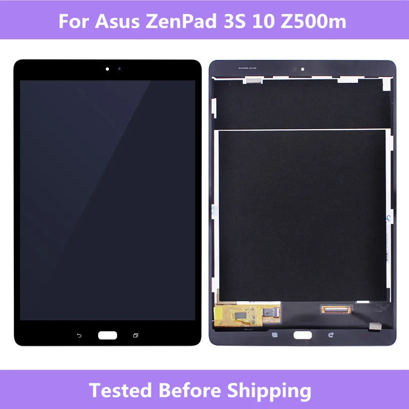 ASUS Z500m LCD-Skærmen Sort/Hvid LCD-skærm Touch screen montering Reparation af ASUS ZenPad 3S 10 Z500M Tablet Fuld Skærm