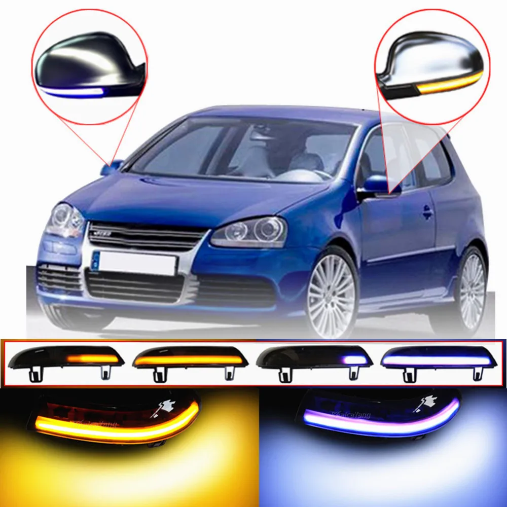 Rul LED Dynamic blinklys Lys Side Spejl Blinkende Lys Repeater Blinklys Til VW GOLF 5 Plus Jetta MK5 Passat B6 EOS