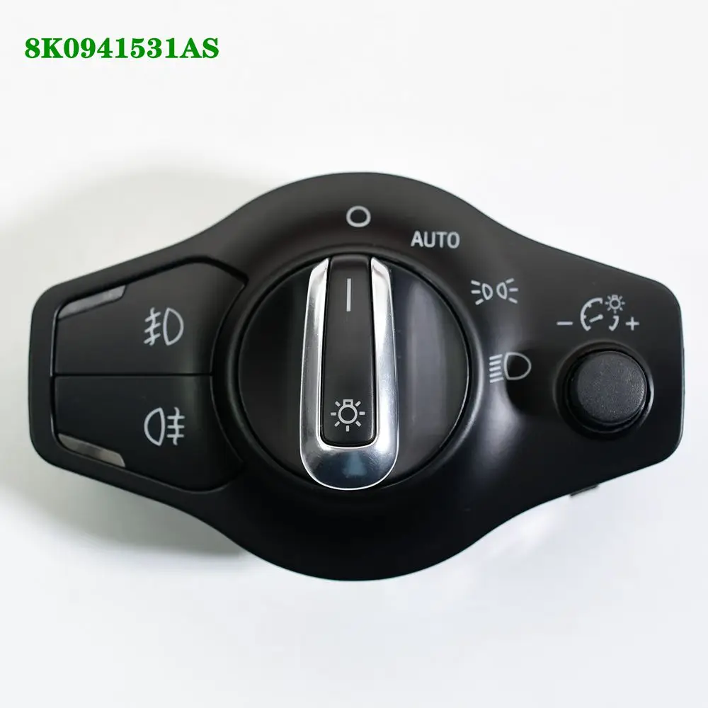 4 Stk Chrome Auto Bil Forlygter Multifunktions-Switch & Regn Sensor Kit Til A4 Q5 8K0 941 531 SOM 81A 955 555 EN