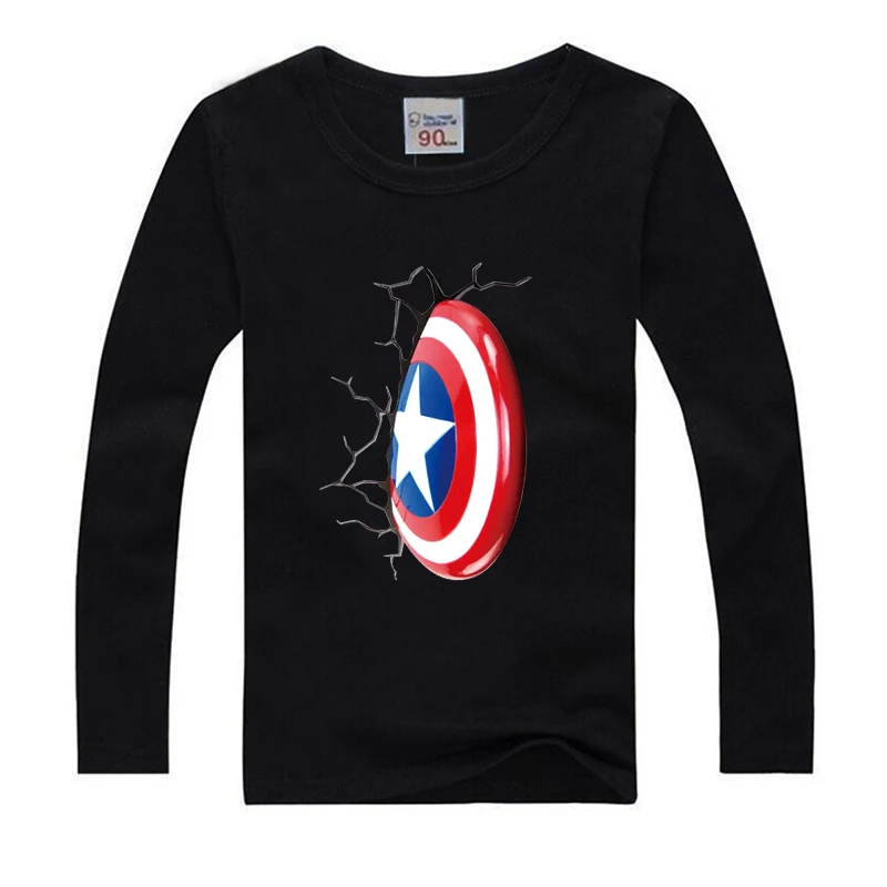 Nye Superhelt kids T-shirt til piger Tøj Avenger Drenge T Shirt Tøj Captain America Superhelt 3D Printet T-Shirt Tøj