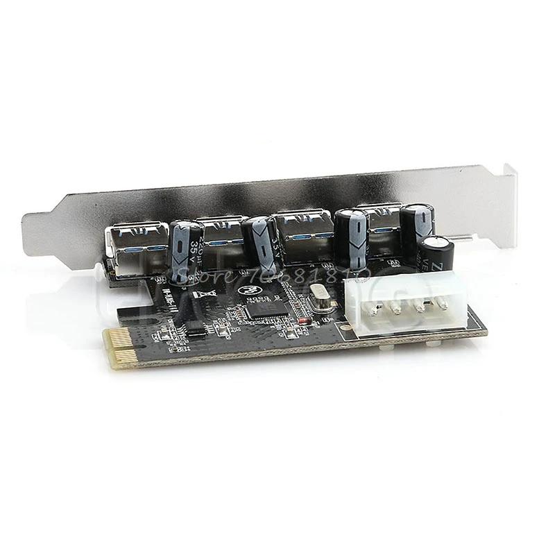 4-Port PCI-E til USB 3.0 HUB port til PCI Express-udvidelseskort-Adapter 5 Gbps Hastighed, Drop Shipping