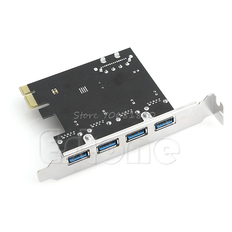 4-Port PCI-E til USB 3.0 HUB port til PCI Express-udvidelseskort-Adapter 5 Gbps Hastighed, Drop Shipping