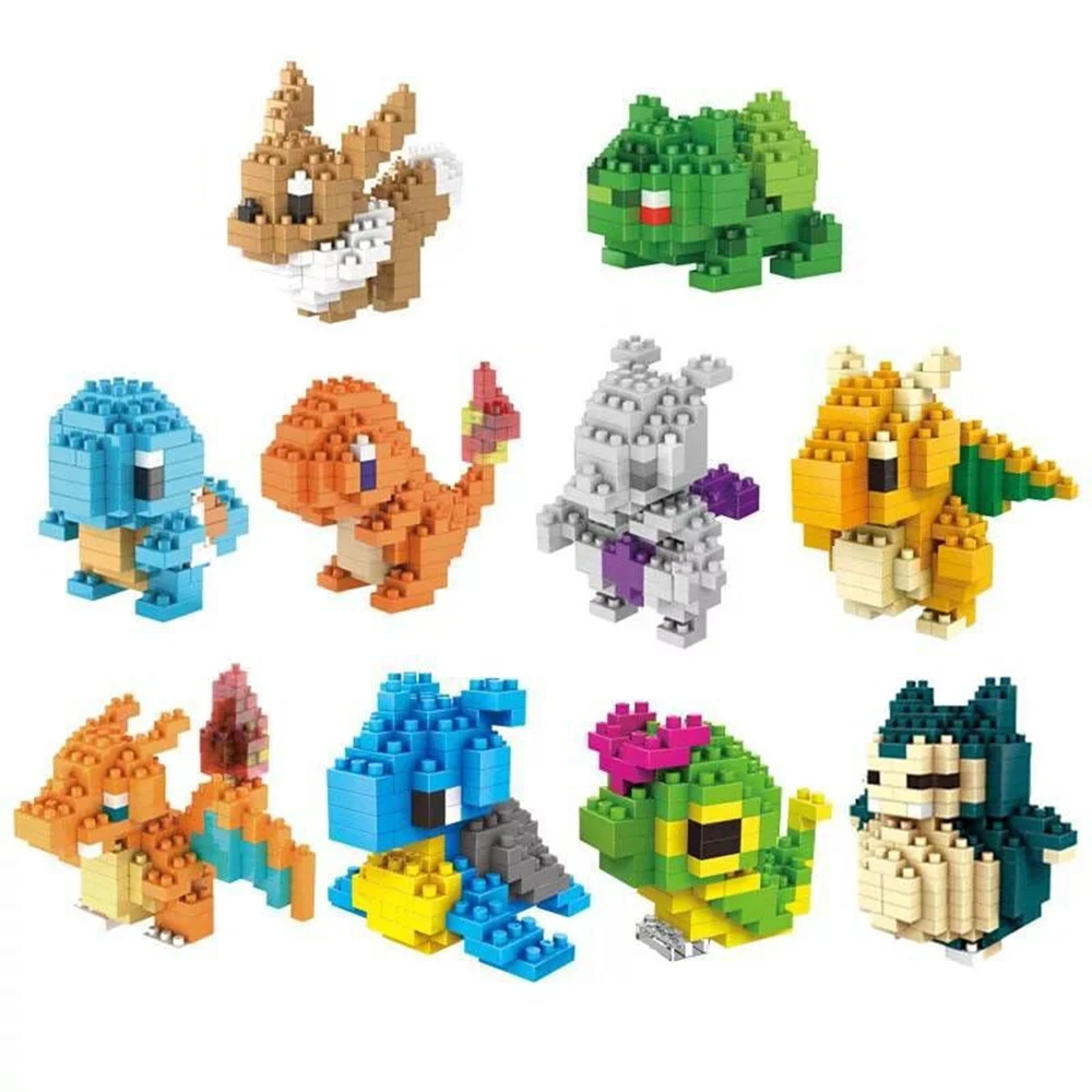 LegoINGlys Mini Blokke Legetøj Micro Murstensbygning Kit Model Tegnefilm-Serie Anime Tal Kids Fødselsdag Gave
