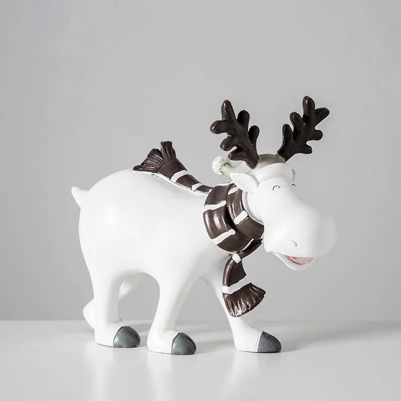 [NOVEMBER]Nordiske elk hjem dekoration dyr ornamenter Jul kreative søde gaver, kunsthåndværk