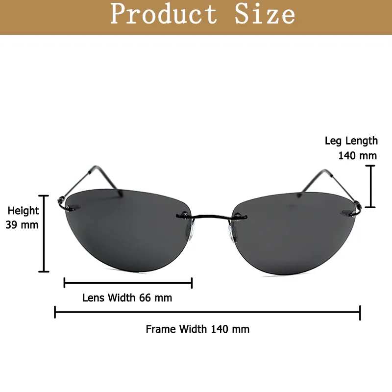 Titanium Matrix Neo Stil Polariserede Solbriller Ultralet Uindfattede Mænd Kørsel, Brand Design, Sol Briller, Oculos De Sol