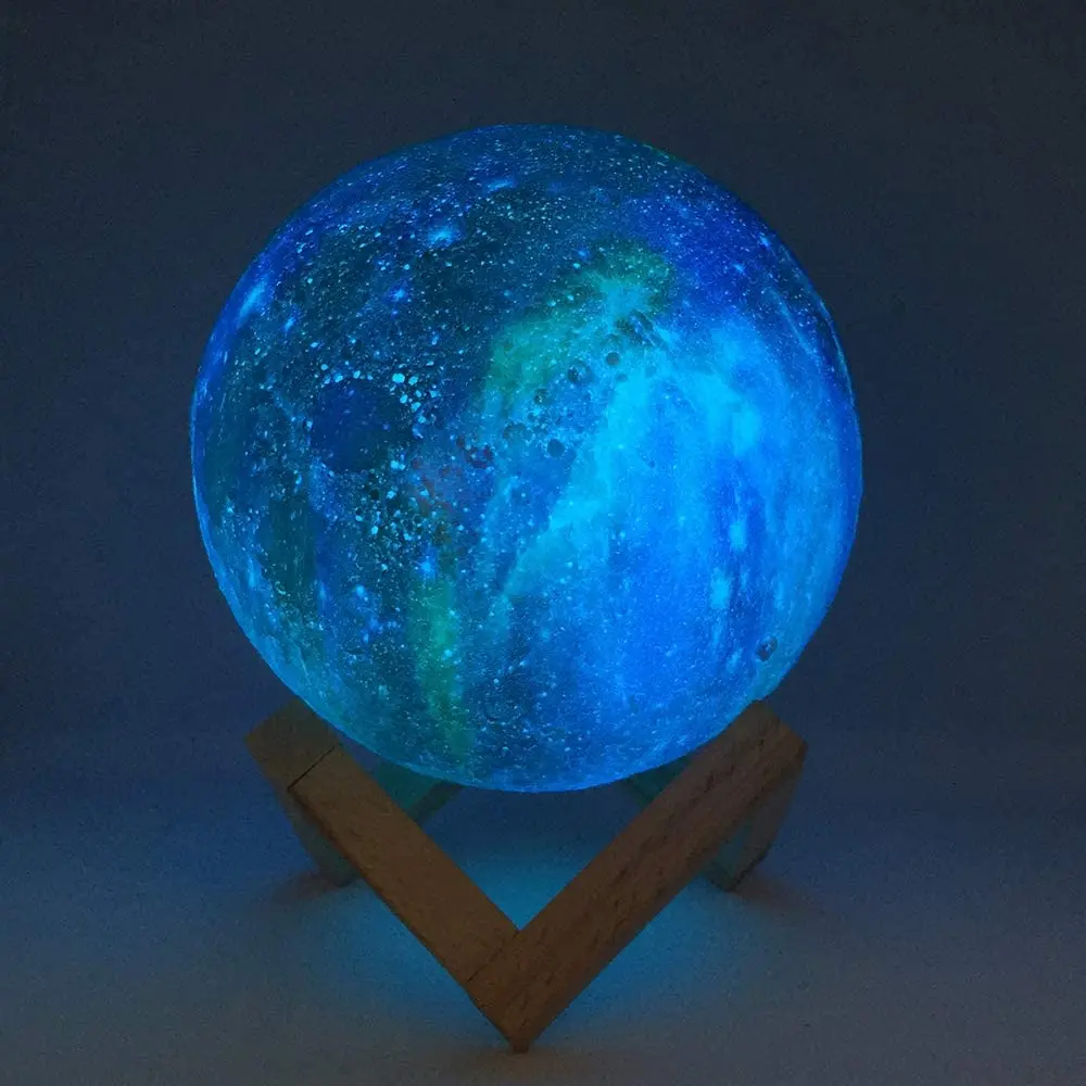 T20 3D-Print-Moon Lamp Galaxy Moon Light Børn Nat-Lys 16 farveskift Touch Fjernbetjening Galaxy Lys Dropshipping Link