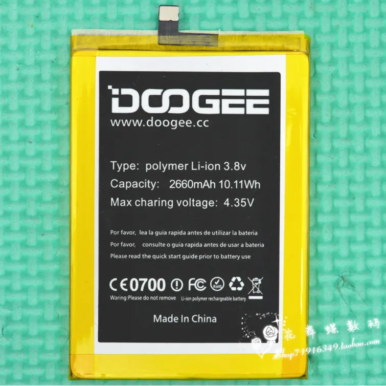 Doogee F5 Udskiftning af Batteri Oprindelige 2660mAh Smart Phone Dele backup batteri til Doogee F5 på lager