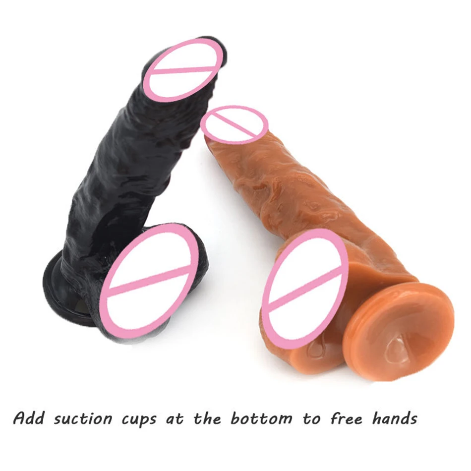 LUUK Stor Dildo Gummi Pik, der er specielt designet til Lesbiske Fartøj Penis Efterligning Imitator Mand Kvinde Onani sexlegetøj