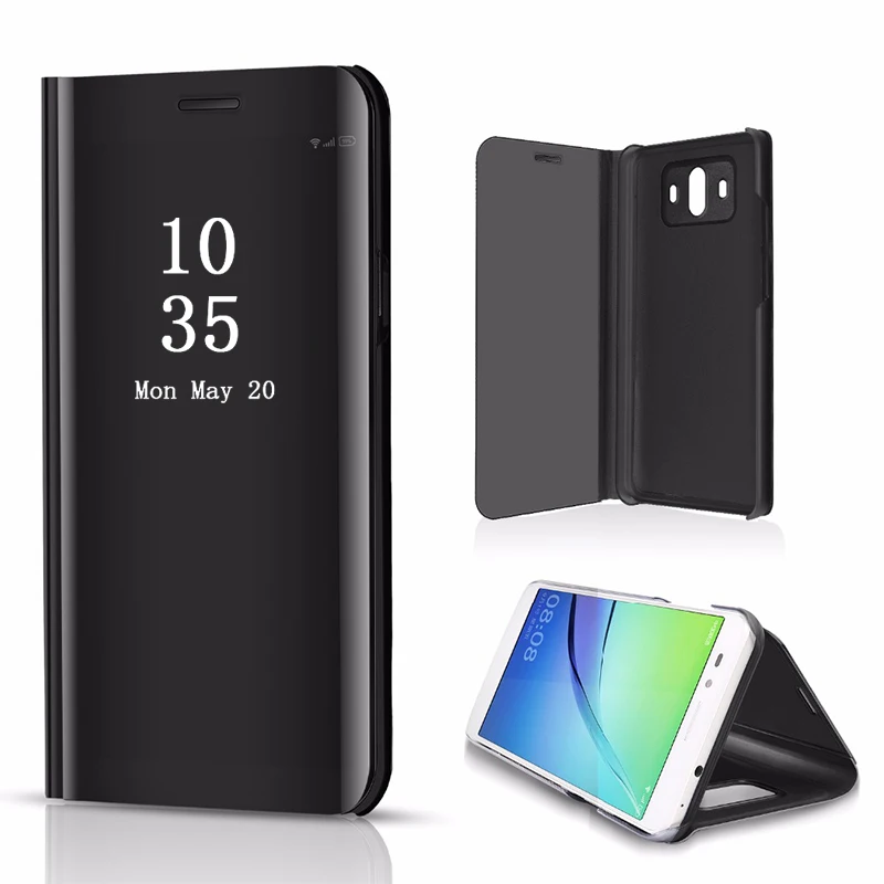Luksus Smart Spejl, Spejlvende Sag For Huawei Mate 9 Magnetiske Klar Opfattelse Tilfældet For Huawei Mate9 Pro Mate9pro Beskyttelse Telefonens Cover