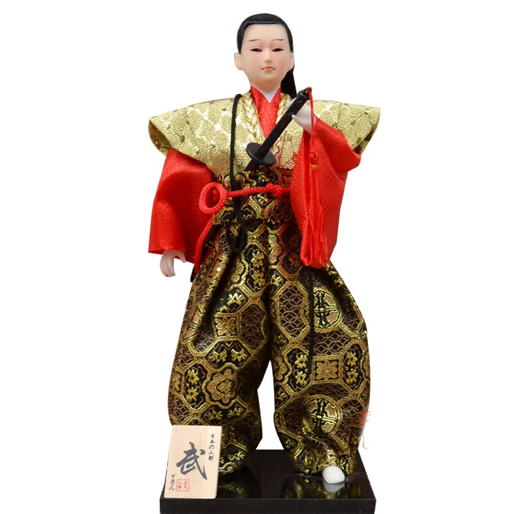 2019 Japansk Tradition Mandlig Kriger Dukker, Japanske Dukker Kimono Dukker Samling Hjem Dekoration Miniature Figurer 30CM ZL214