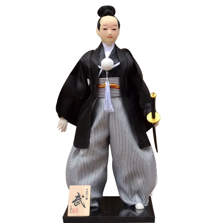 2019 Japansk Tradition Mandlig Kriger Dukker, Japanske Dukker Kimono Dukker Samling Hjem Dekoration Miniature Figurer 30CM ZL214